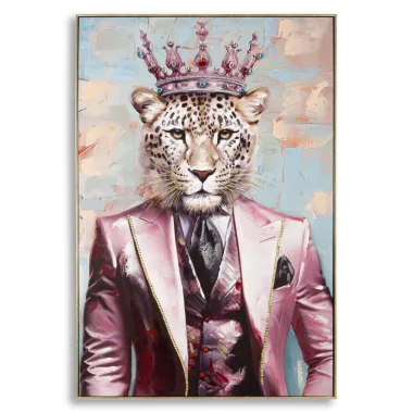 OBRAZ NA PŁÓTNIE KING -B- W RAMIE 82X4,5X122 cm